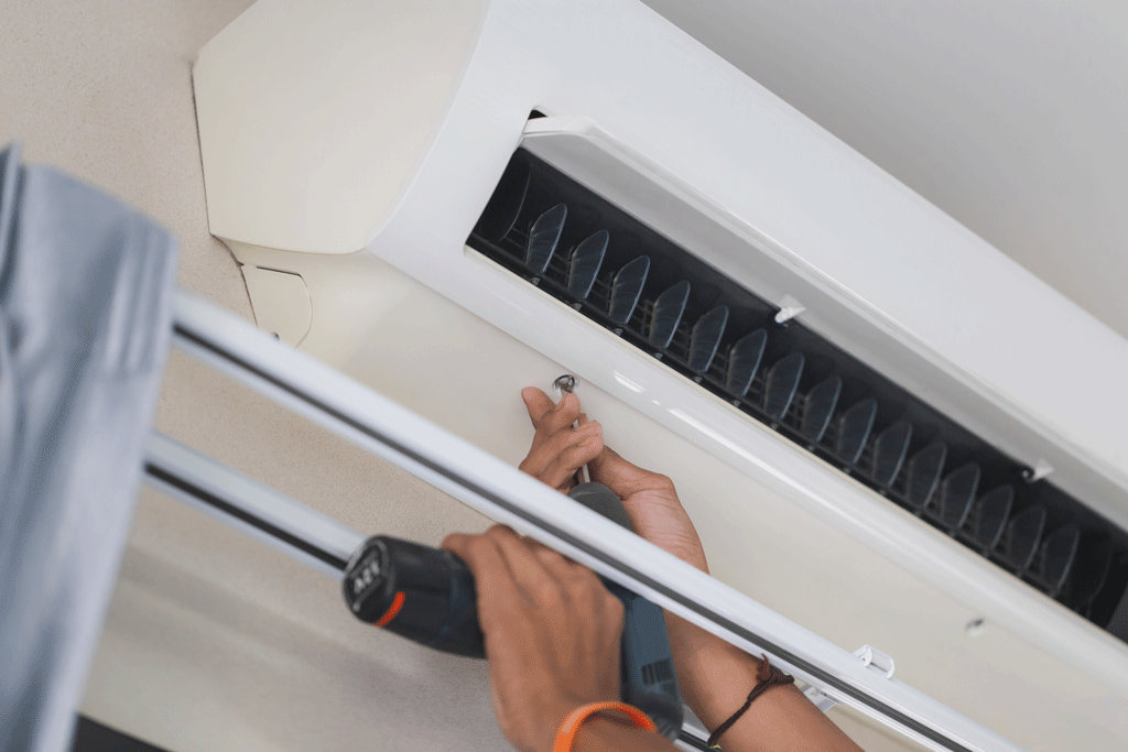 man installing ac unit | air conditioner installation kingman az bullhead city az 