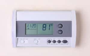Thermostat digital Programmable on wall, HVAC Automation Tools.