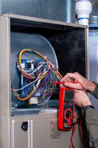 Inspect furnace, HVAC Energy Audits.